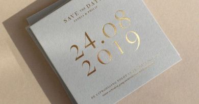 gold printed invitation